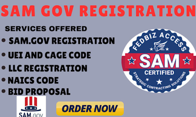 Gig Preview - Do sam got, non profit registration, llc registration, uei, sam gov, naics code