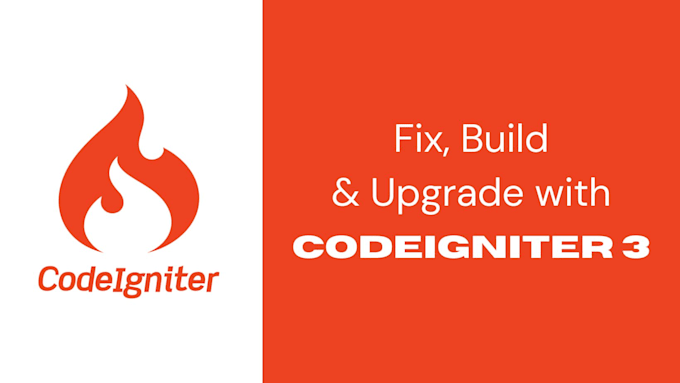 Gig Preview - Build, fix, and optimize your codeigniter 3 web application