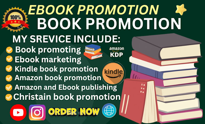 Gig Preview - Do organic amazon book promotion and  kindle ebook children book  marketing