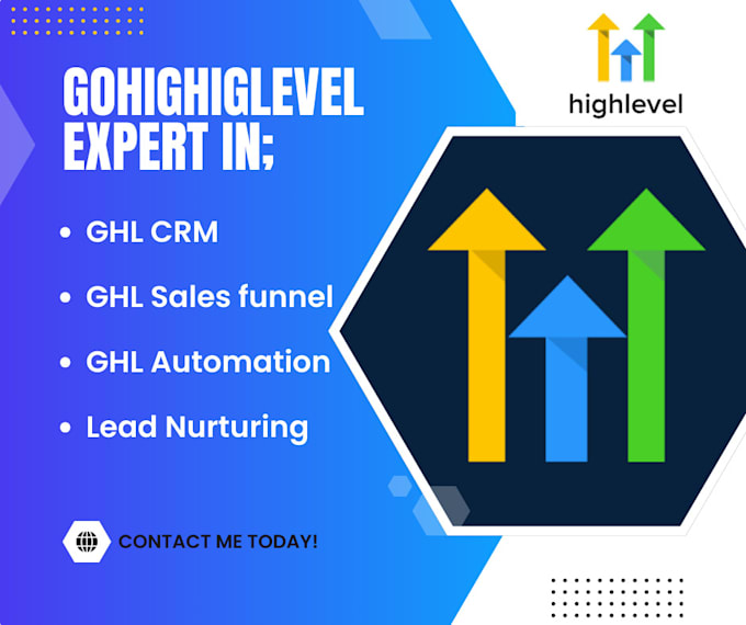 Gig Preview - Be your gohighlevel expert for gohighlevel CRM gohighlevel ghl sales funnel