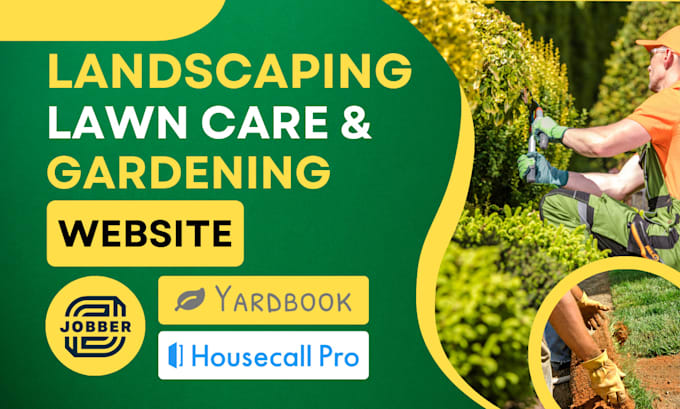 Gig Preview - Design landscaping, gardening, lawn care website, yardbook