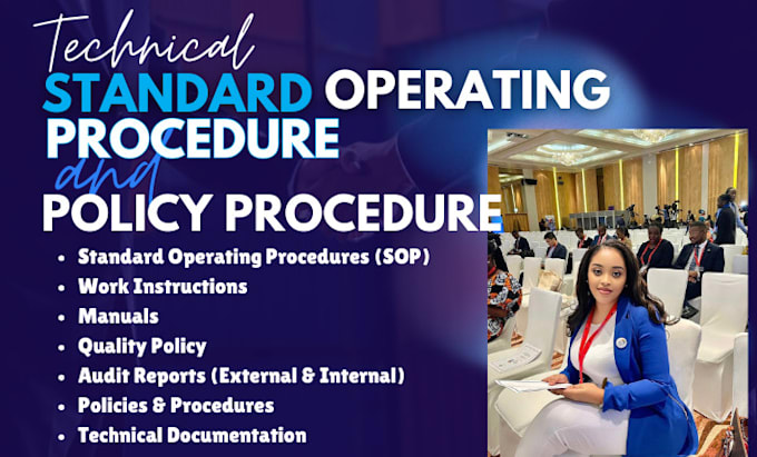 Gig Preview - Write professional standard operating procedure, manual, user guide and policies