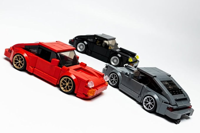 Gig Preview - Do a custom lego car 3d model, lego design 3d car