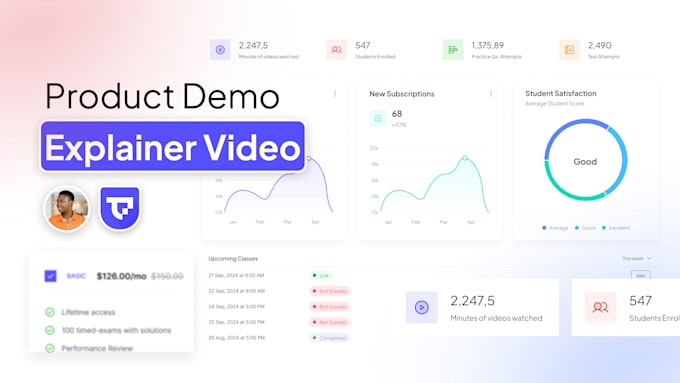 Gig Preview - Create saas animation explainer video vsl video creator