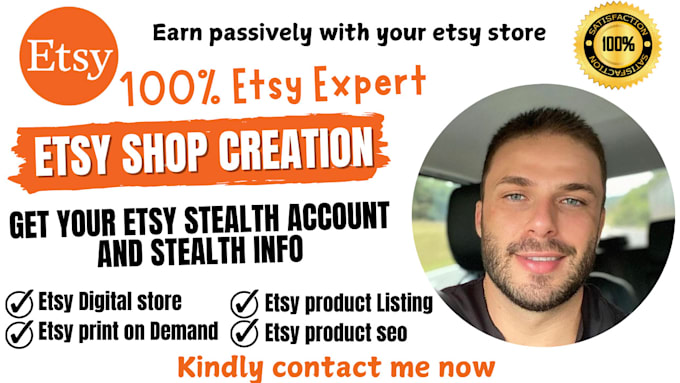 Gig Preview - Create unsuspended etsy seller etsy account creation etsy shop etsy store setup