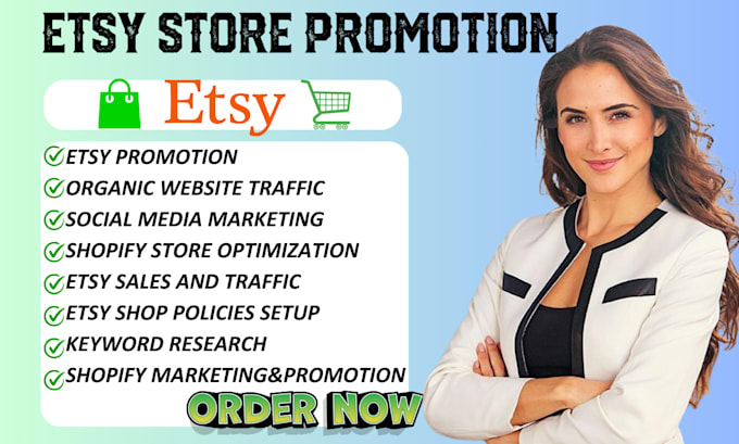 Gig Preview - Etsy shop promotion, etsy pinterest marketing, audit etsy shop SEO optimization