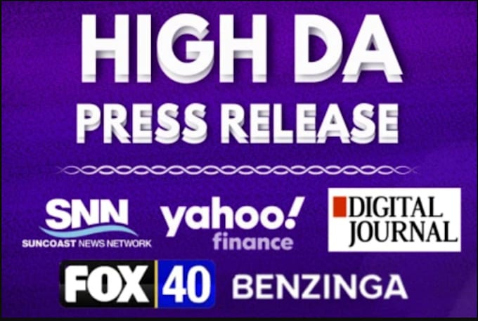 Gig Preview - Press release publishing and distribution to yahoo finance and top sites