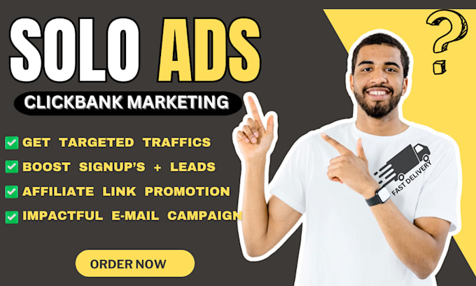 Gig Preview - Do USA solo ads campaign, clickbank affiliate link promotion MLM lead generation