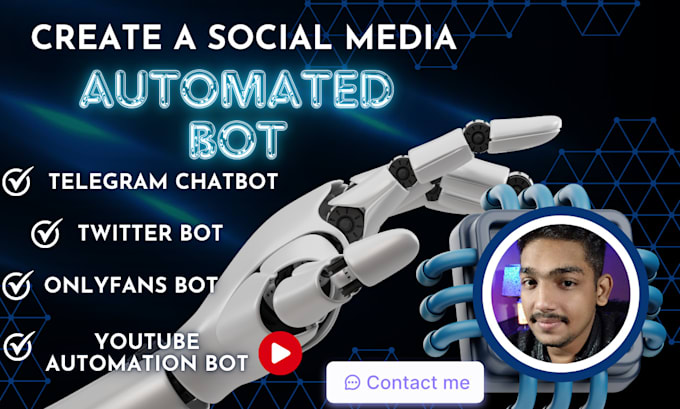 Gig Preview - Develop automated telegram chatbot twitter bot onlyfans bot using python