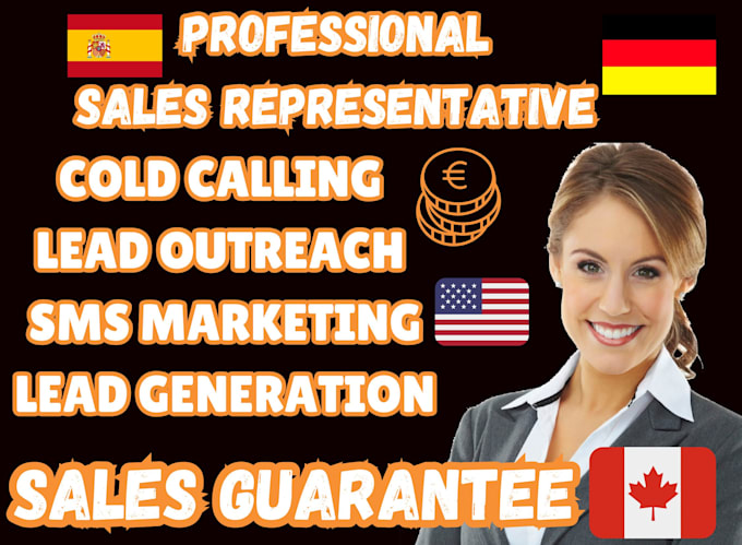 Gig Preview - Be your professional sales representatives, sales closer sales agent for company