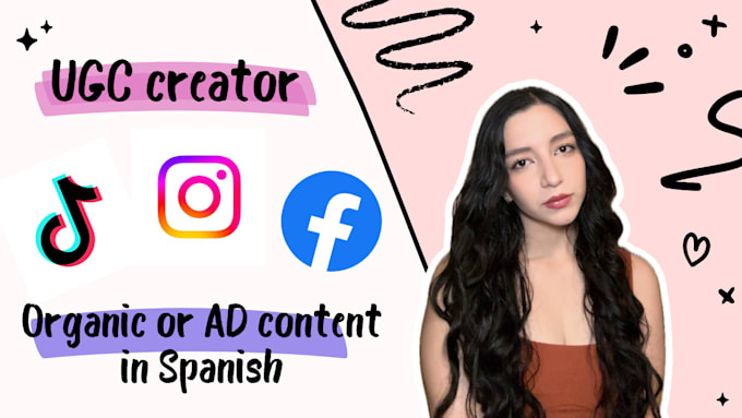 Gig Preview - Create ugc videos for tiktok and reels in spanish español