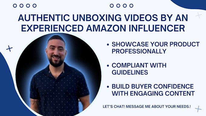 Gig Preview - Make an unboxing shoppable video as an amazon influencer