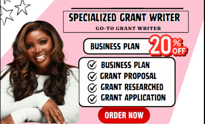 Gig Preview - Grant writing grant research grant application business grant grant proposal