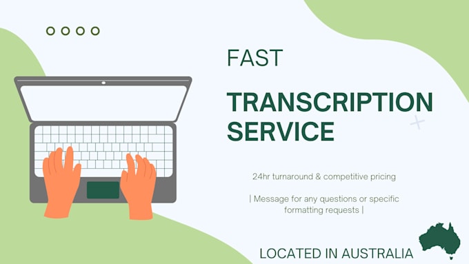 Gig Preview - Provide accurate transcription at an affordable rate