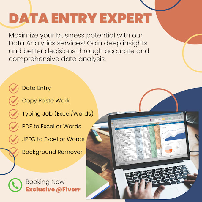 Bestseller - do perfect data entry, copy paste, typing, excel, words and background remover