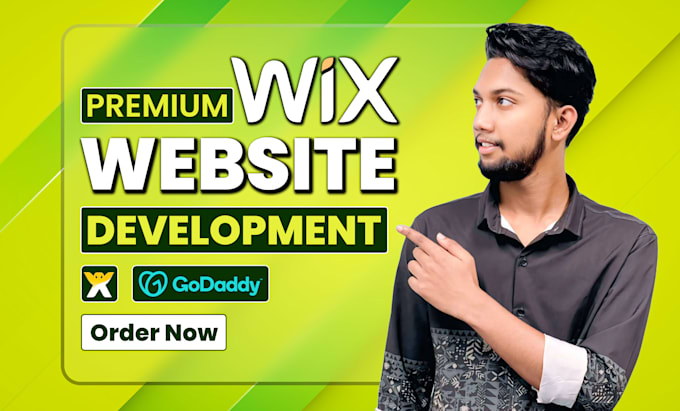 Gig Preview - Build wix website design and redesign wix website development using wix