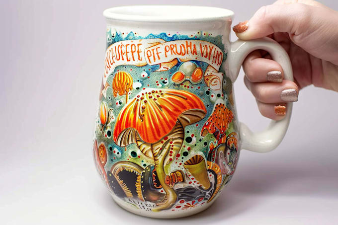 Gig Preview - Make a custom coffee mug design art for you