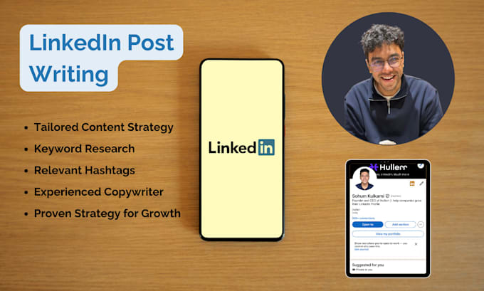 Gig Preview - Write engaging linkedin posts