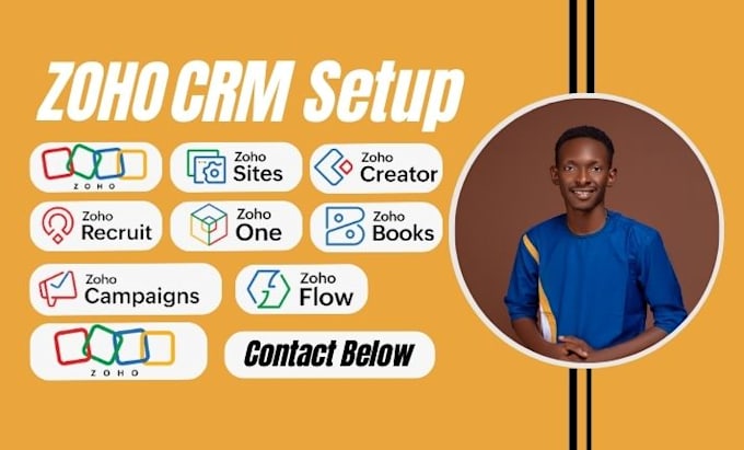 Gig Preview - Setup zoho CRM, zoho one, zoho forms, zoho creator, zoho form, zoho campaign