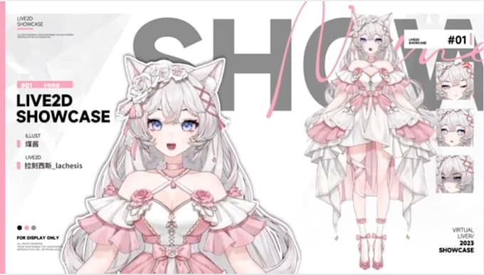 Bestseller - do custom vtuber model, 2d vtuber design, vtuber commission, live2d model, anime