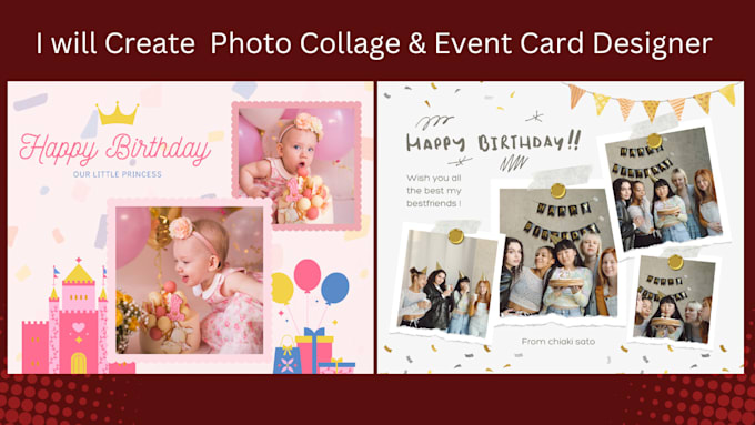 Gig Preview - Create  photo collage and event card designer