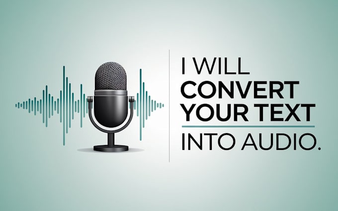 Gig Preview - Convert text to speech real human voice in audio file