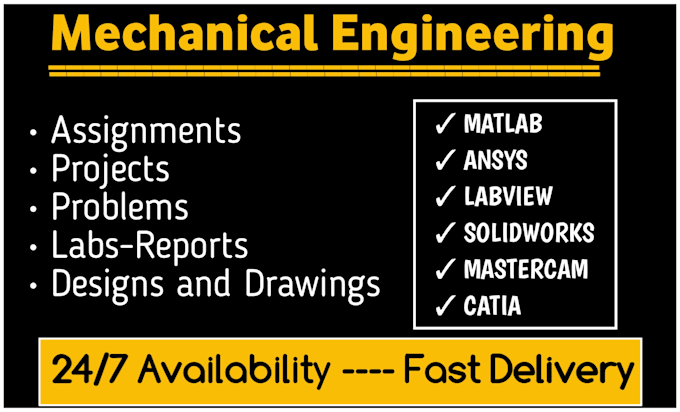 Gig Preview - Do mechanical engineering problems and designs