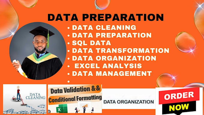 Gig Preview - Clean, organize, and prepare your data with sql and excel