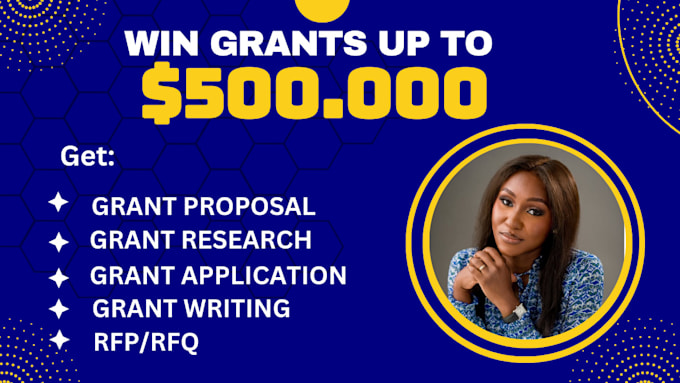 Gig Preview - Do grant proposal writing, grant research, grant application, rfps and 501c3