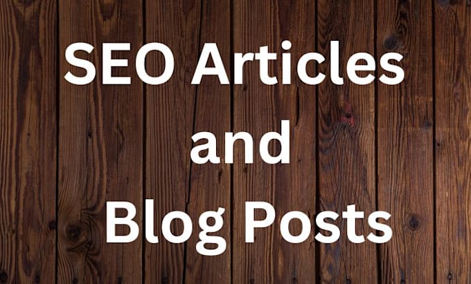 Gig Preview - Write SEO blog posts and articles as your content writer