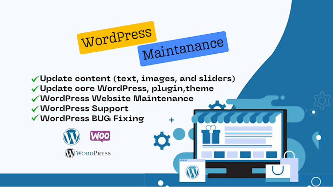 Gig Preview - Maintain and optimize your wordpress website