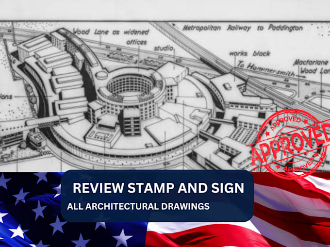 Gig Preview - Stamp seal architecture plan site plan stamp city permit