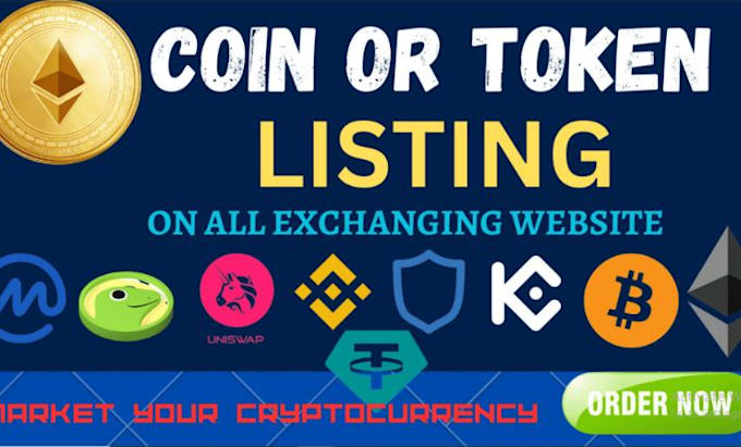 Bestseller - do crypto token, coin listing on coinmarketcap and coingecko