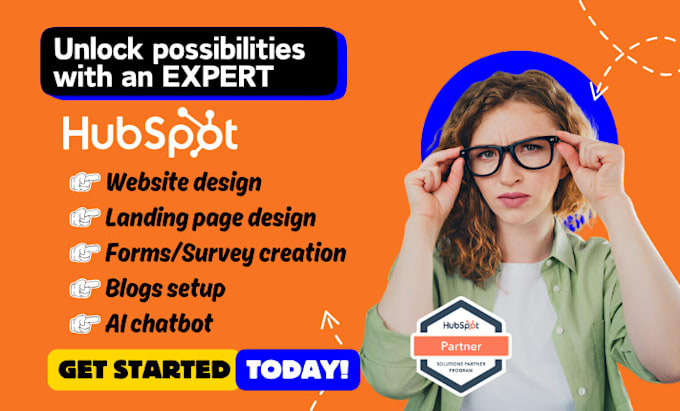 Gig Preview - Design hubspot website hubspot form hubspot landing page design hubspot survey