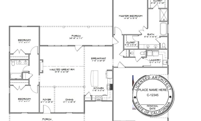 Gig Preview - Stamp and seal ny, wa, ca, nj, tx, fl, landscape architectural plan for permit