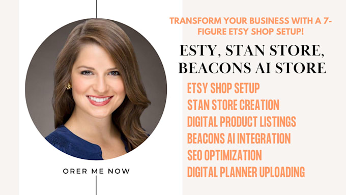 Gig Preview - Set up 7 figure esty shop, stan store, digital product listing, beacons ai, seo