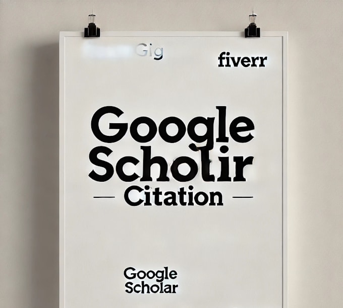 Gig Preview - Increase your google scholar citations