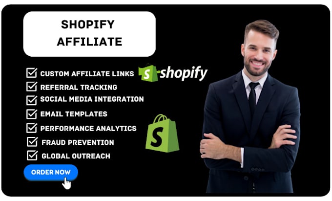 Bestseller - setup shopify affiliate referral tracking promo codes email template outreach