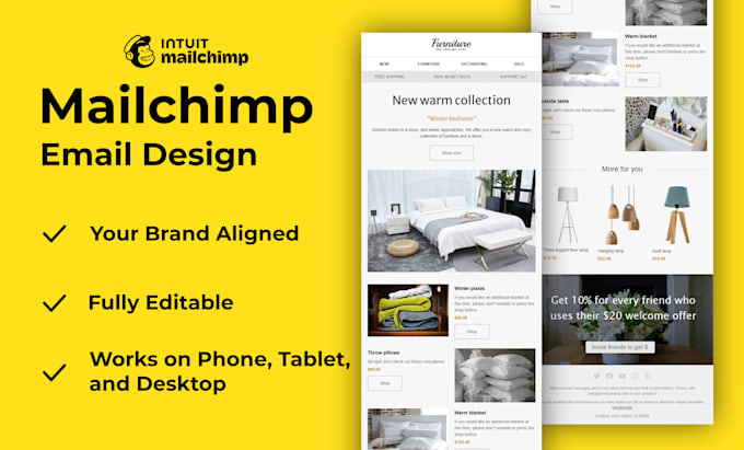 Bestseller - design a professional mailchimp email template newsletter