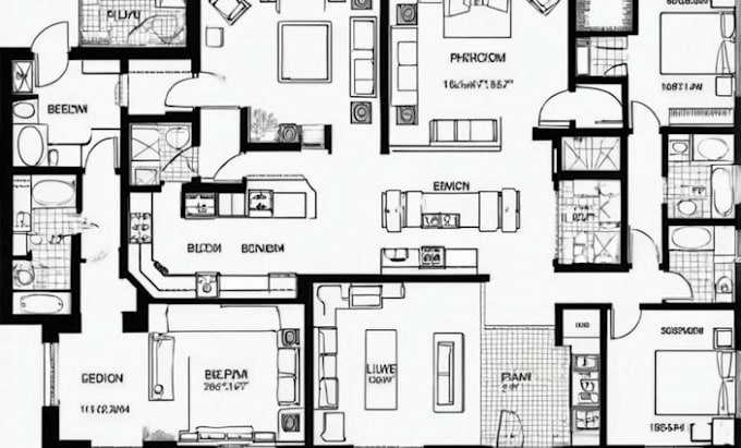 Gig Preview - Design professional 2d architectural floor plan in autocad