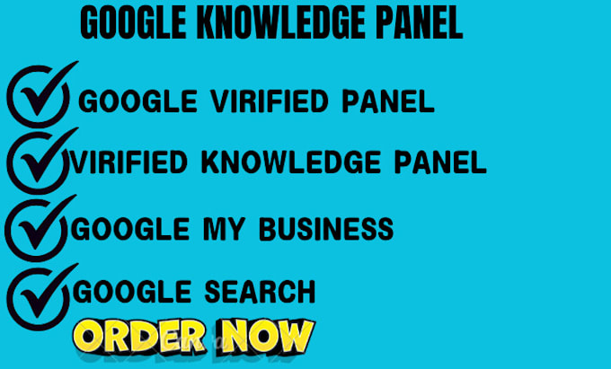 Gig Preview - Create a standard google knowledge panel for you