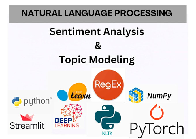 Gig Preview - Do sentiment analysis and nlp topic using python