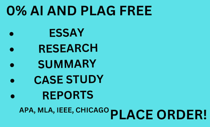 Gig Preview - Write research reports, online assignments, projects and summaries in apa mla