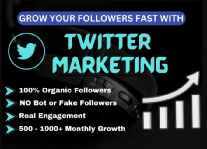 Gig Preview - Do your twitter marketing and promotion to grow followers