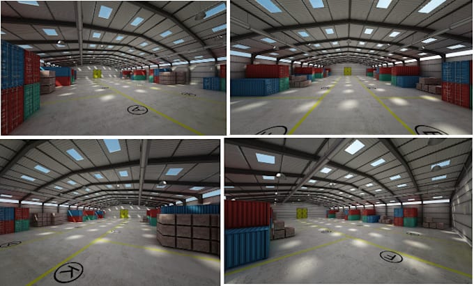 Gig Preview - Do 3d warehouse interior design, 3d rendering, factory building, visualization