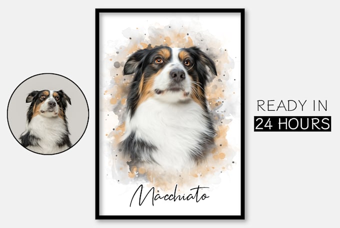 Gig Preview - Turn your pet photos into stunning watercolor art