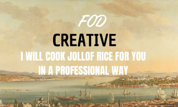 Gig Preview - Professionally cook a jollof rice for you