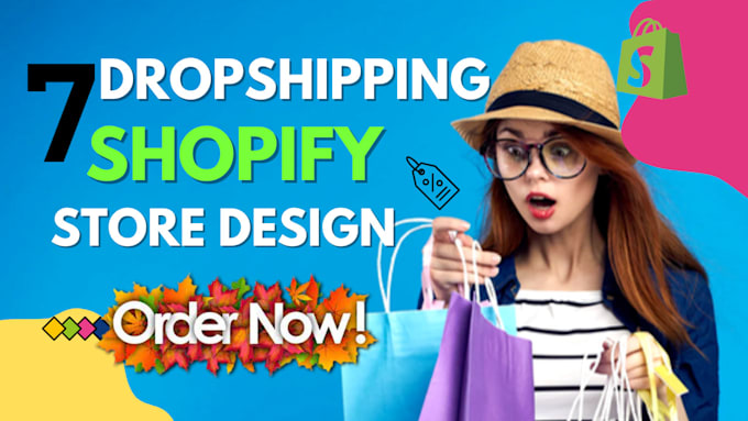 Gig Preview - Build, design, create shopify store, shopify website, shopify dropshipping store