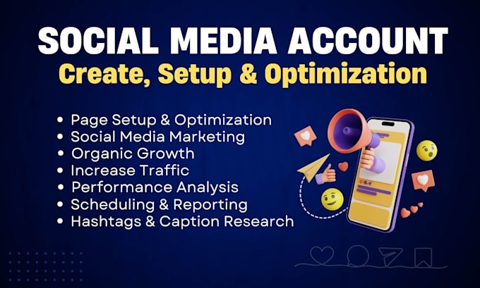 Bestseller - create and setup social media accounts and optimise business page on facebook