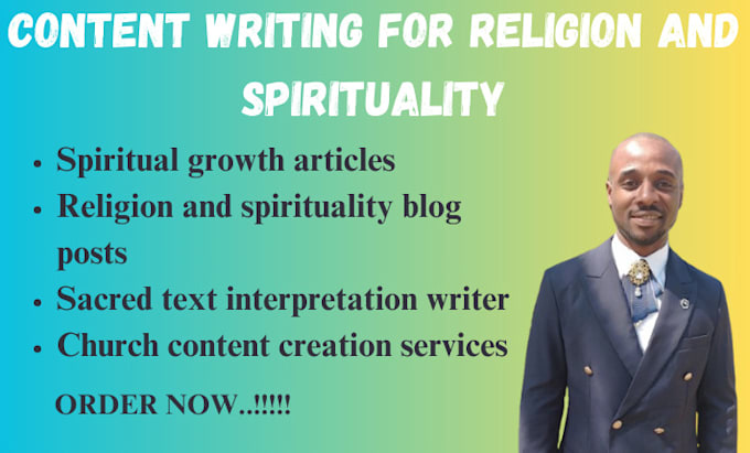 Bestseller - do content writing for religion and spirituality